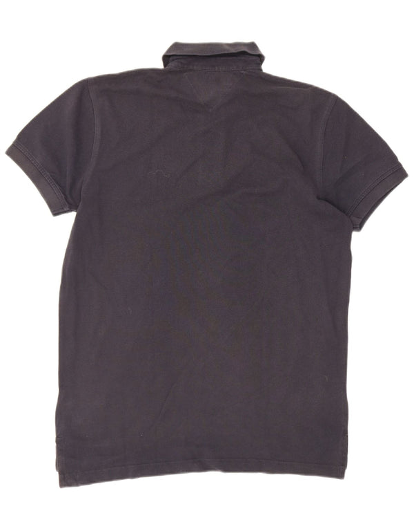 Tommy Hilfiger Mens Polo Shirt Small Navy Blue Cotton
