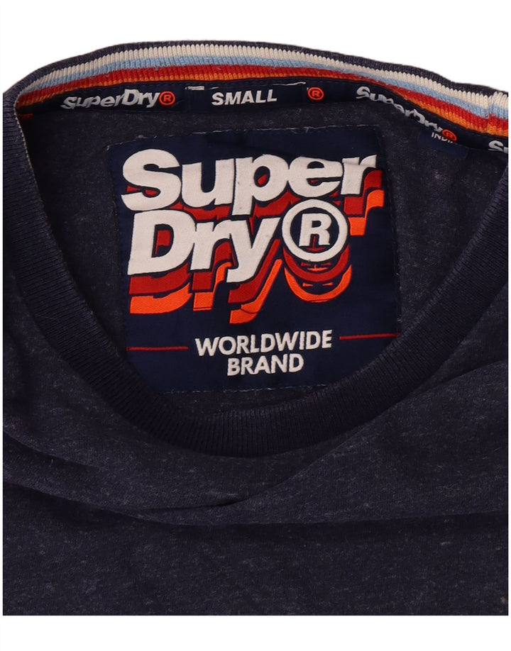 SUPERDRY Mens T-Shirt Top Small Blue