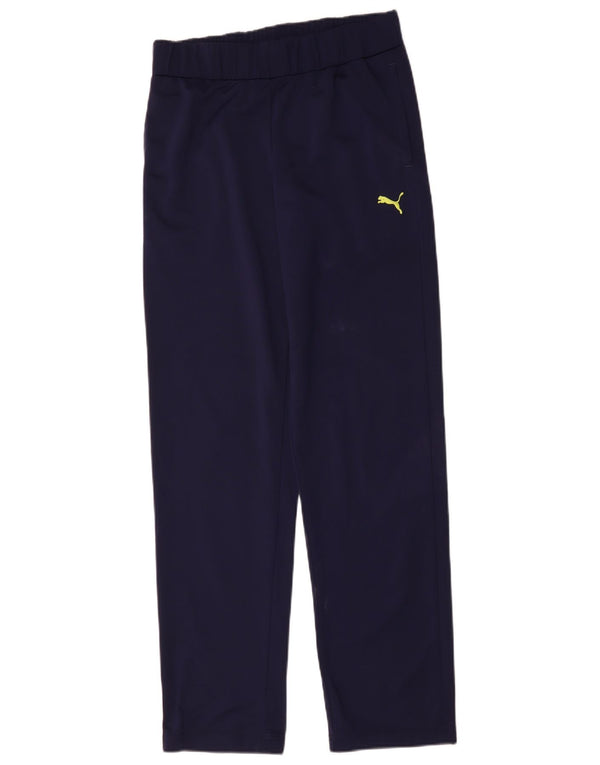 PUMA Boys Tracksuit Trousers 15-16 Years  Navy Blue Polyester