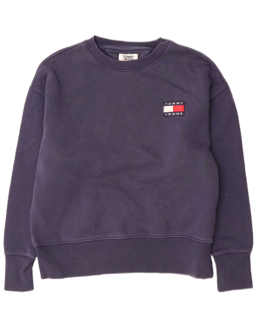 Tommy Hilfiger Mens Sweatshirt Jumper Medium Navy Blue Cotton