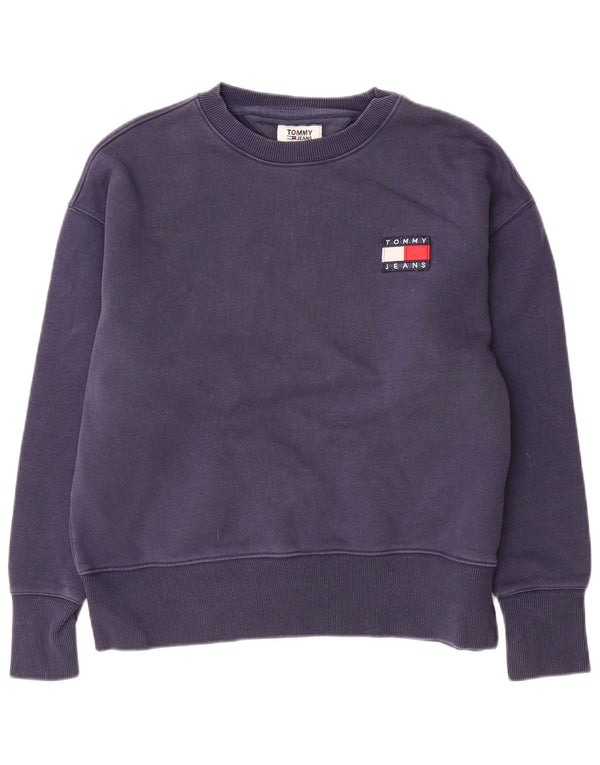 Tommy Hilfiger Mens Sweatshirt Jumper Medium Navy Blue Cotton