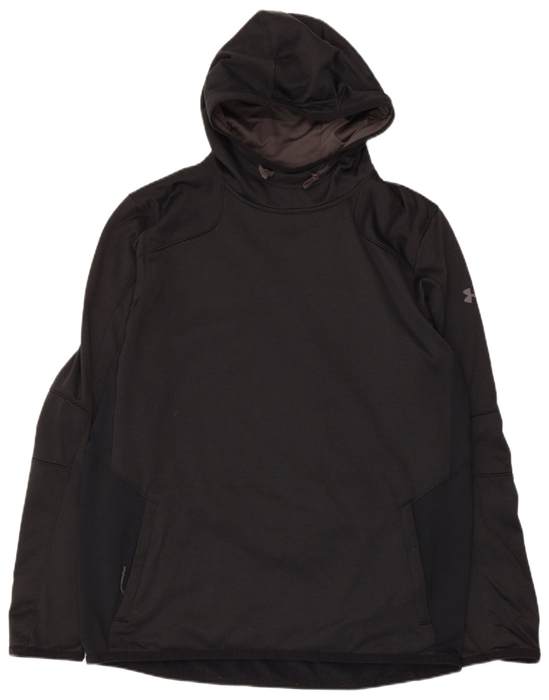 Under Armour Mens Cold Gear Hoodie Jumper Large Black Polyester