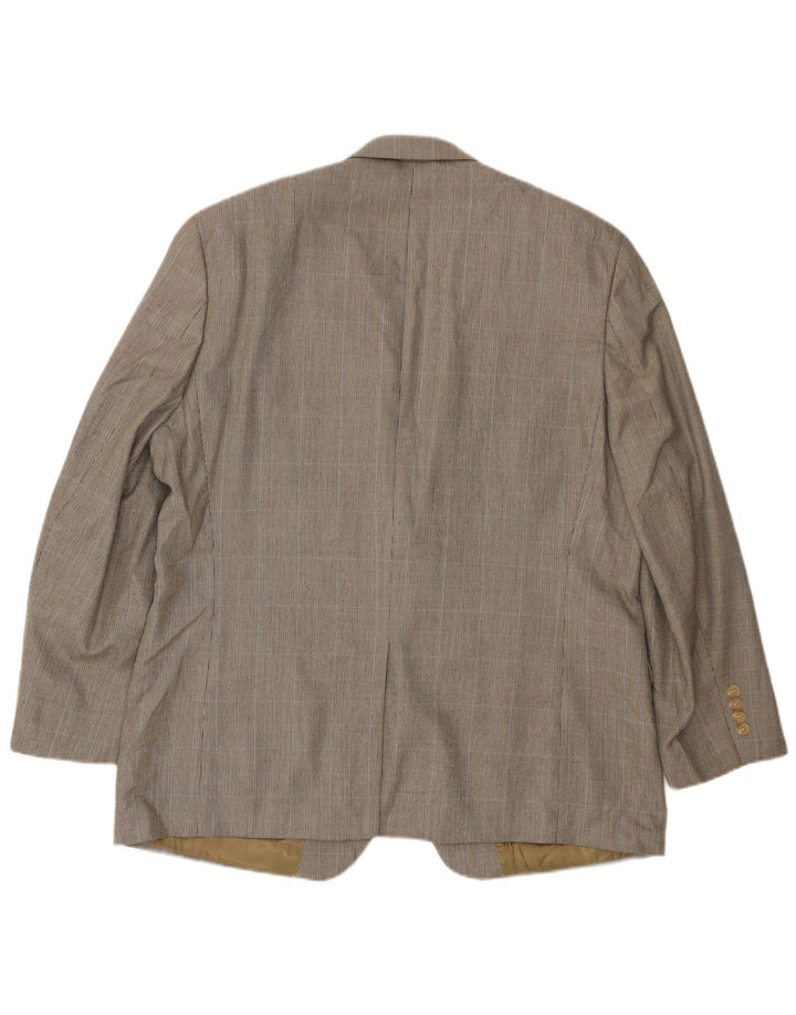 Ralph Lauren Mens 2 Button Blazer Jacket UK 46 2XL Grey Polyester