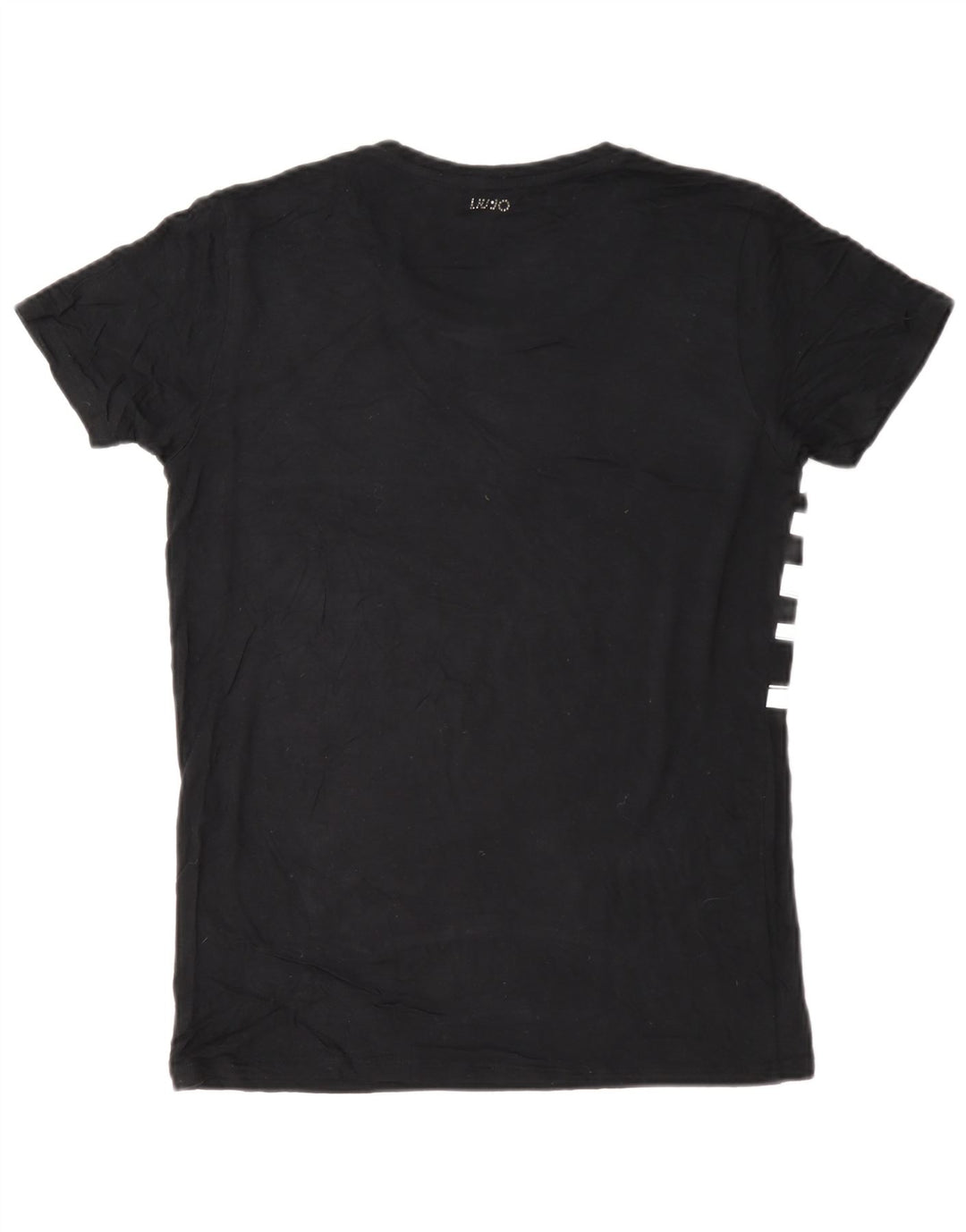 Liu Jo Womens Graphic T-Shirt Top UK 12 Medium Black