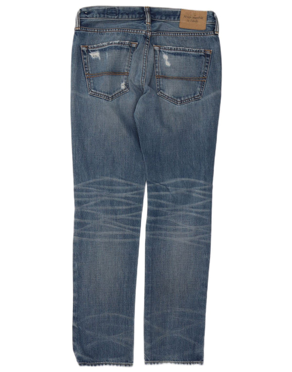 Abercrombie & Fitch Mens White Oak Distressed Slim Jeans W31 L32 Blue