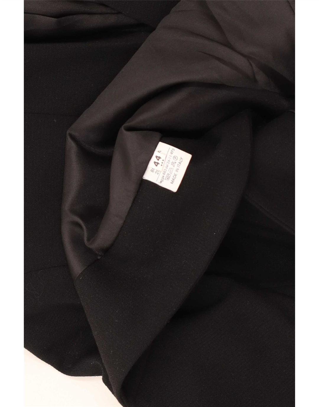 Vintage Womens 3 Button Blazer Jacket IT 44 Medium Black Wool
