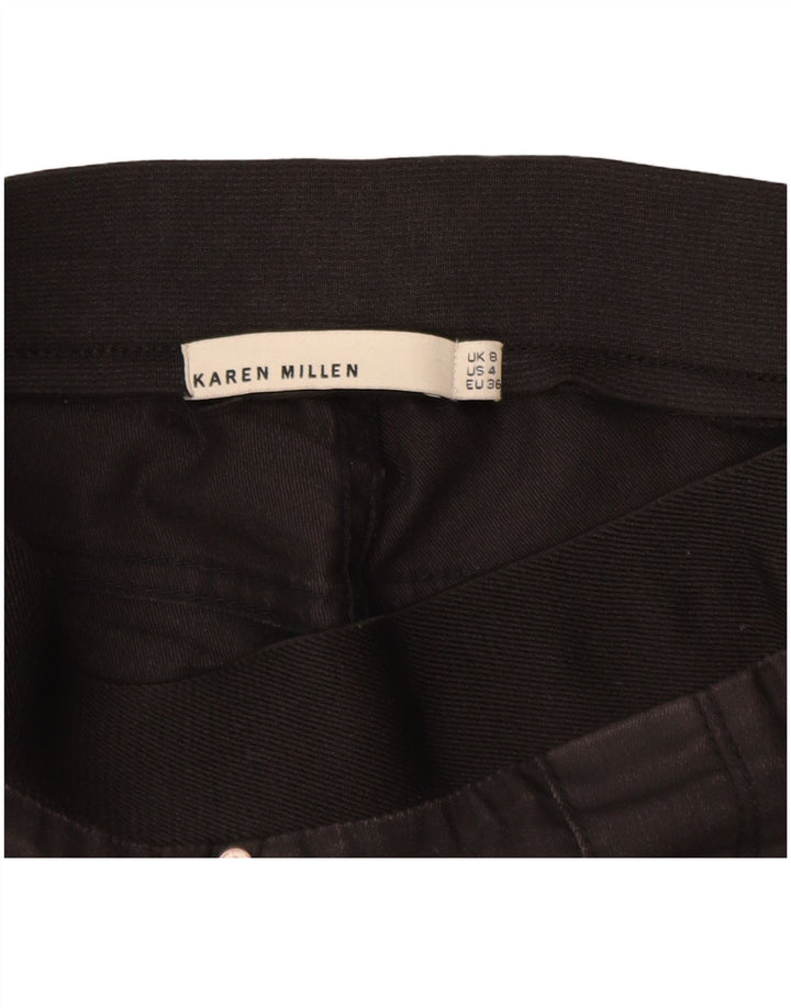 KAREN MILLEN Womens Jegging Trousers UK 8 Small W26 L29 Black