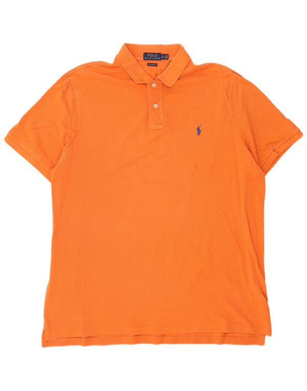 Polo Ralph Lauren Mens Classic Fit Polo Shirt XL Orange Cotton