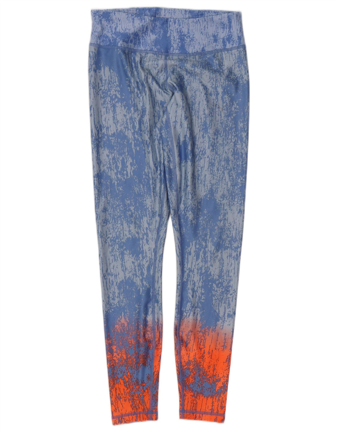 Puma Womens Leggings UK 10 Small Blue Tie Dye Nylon