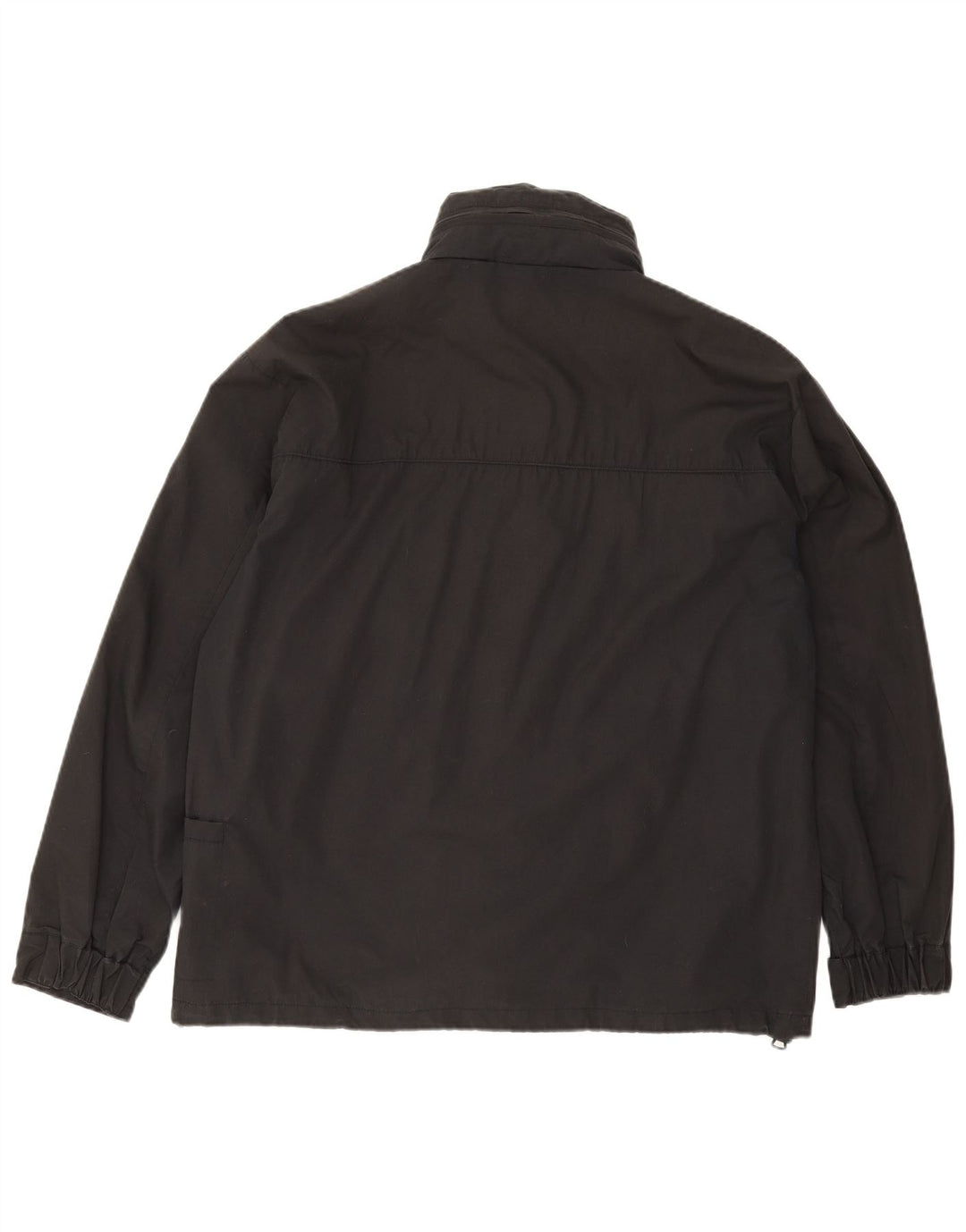 VINTAGE Mens Graphic Windbreaker Jacket EU 52/54 XL Black Polyester