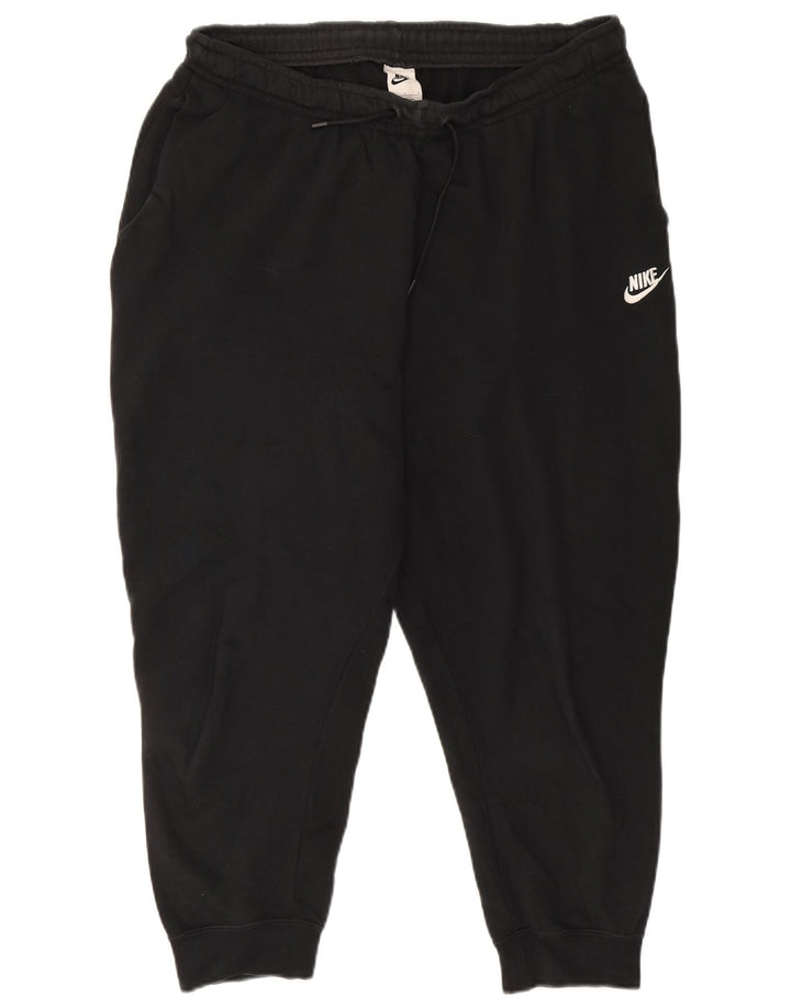 Nike Mens Crop Tracksuit Trousers Joggers Large  Black Cotton
