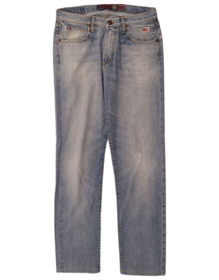 Roy Rogers Mens Slim Jeans W34 L31 Blue Cotton