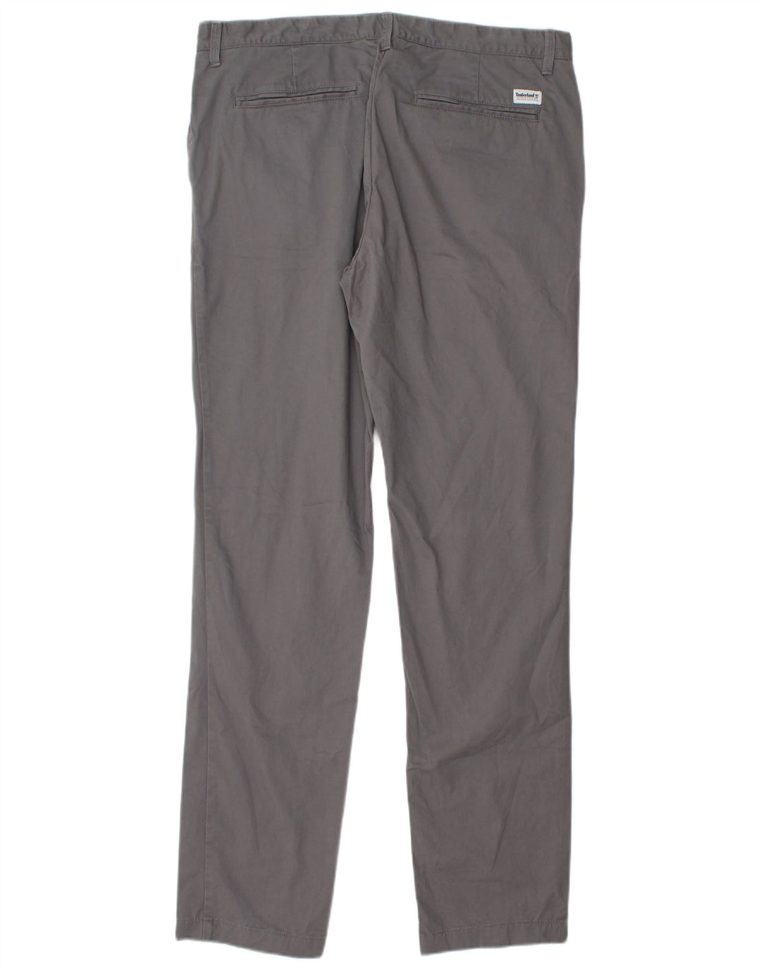 TIMBERLAND Mens Slim Chino Trousers W36 L34 Grey Cotton