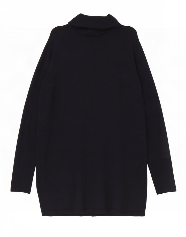Zara Womens Open Cardigan Sweater UK 12 Medium Navy Blue