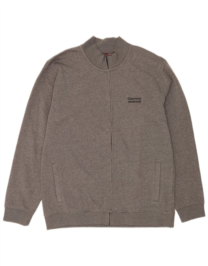 Carrera Mens Tracksuit Top Jacket 2XL Grey Polyester