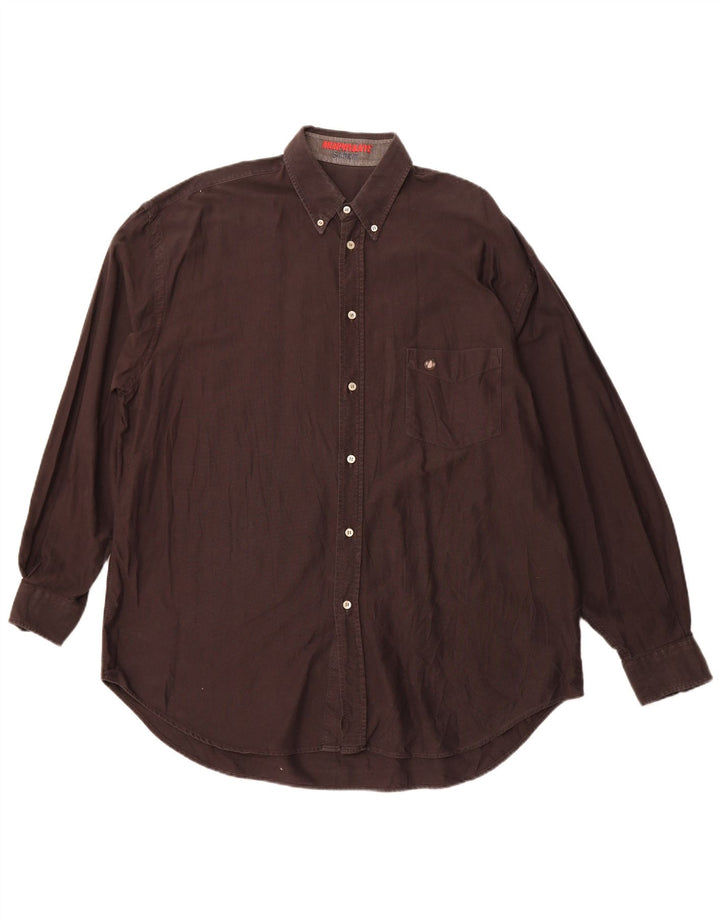 MURPHY & NYE Mens Shirt 2XL Grey Cotton