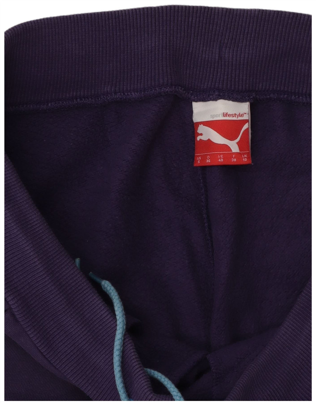Puma Womens Tracksuit Trousers Joggers UK 10 Small Purple Colourblock