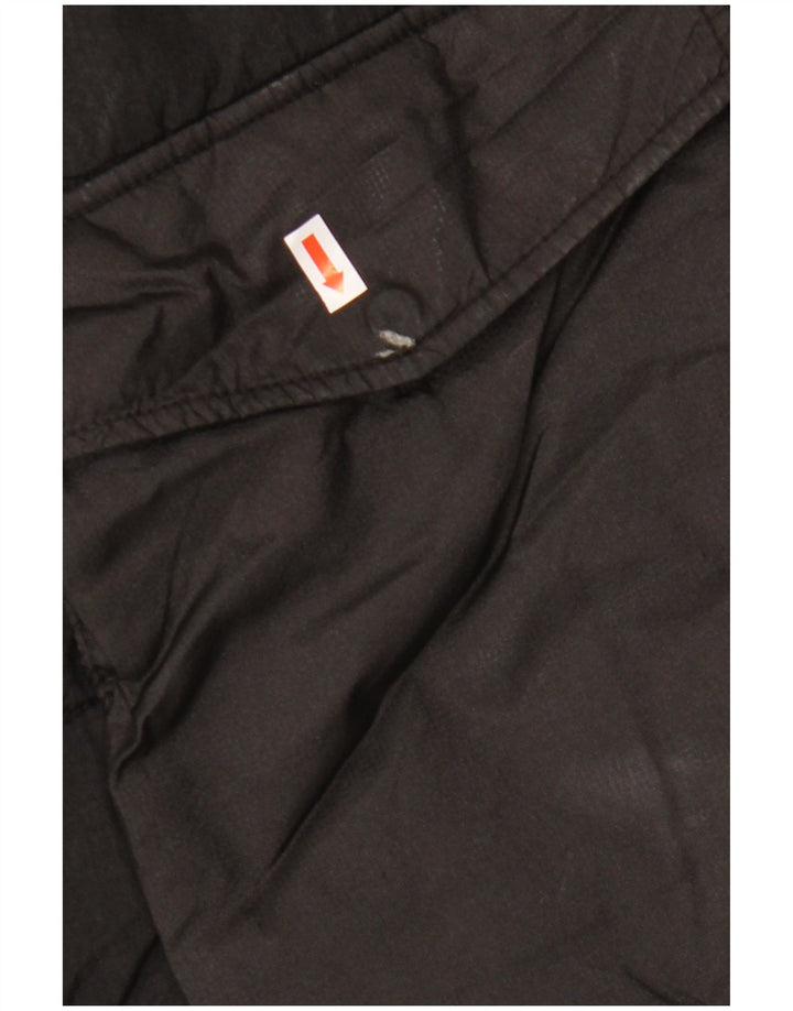 JACK & JONES Mens Hooded Padded Jacket UK 40 Large Black Nylon