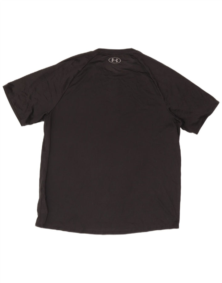 Under Armour Mens T-Shirt Top XL Black Polyester