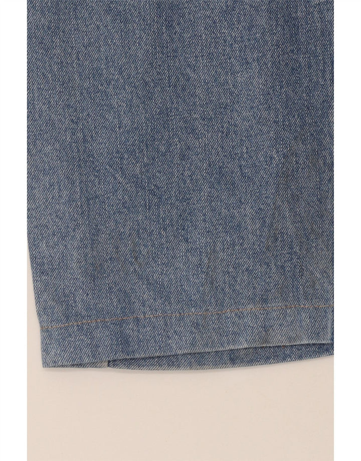 ARMANI Womens Straight Jeans W34 L31 Blue Cotton
