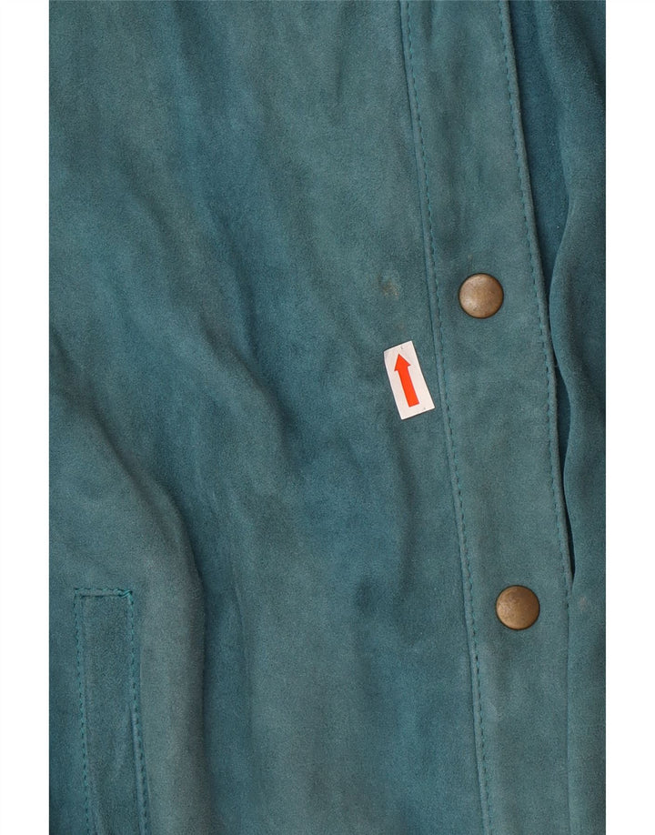 Vintage Womens Bomber Jacket EU 36 Small Green Colourblock