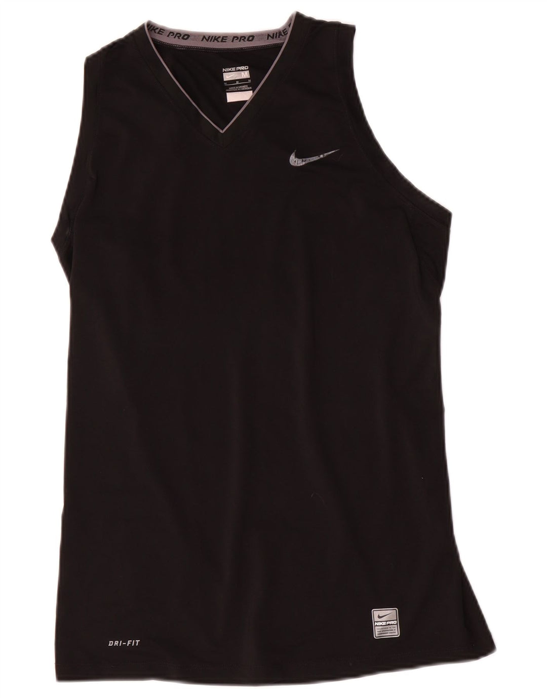 Nike Womens Vest Top UK 12 Medium Black