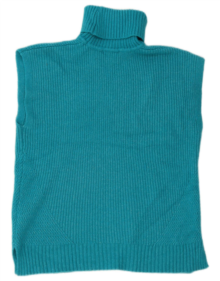 Marks & Spencer Womens Vest Tank Top UK 16 Large Blue Polyamide