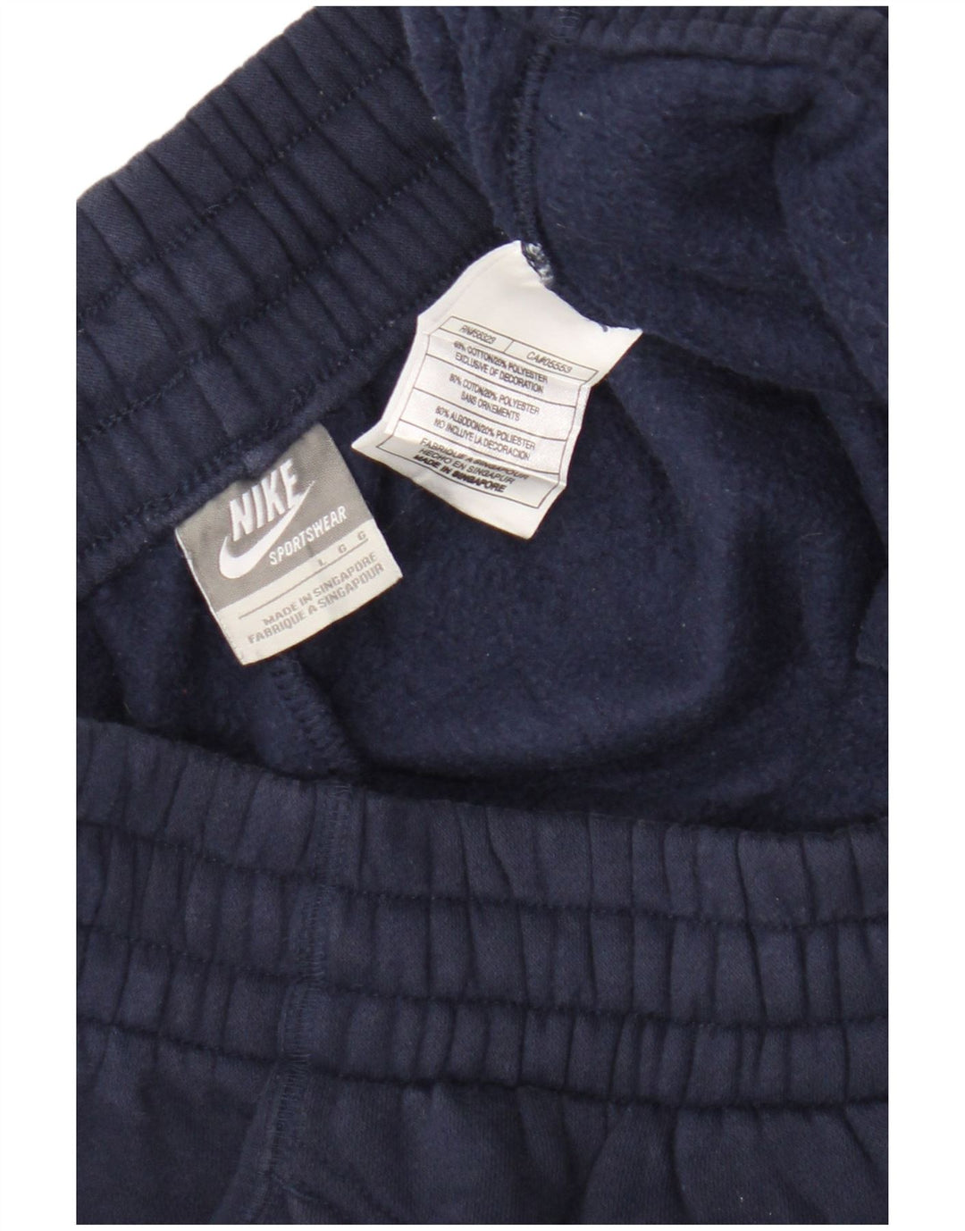 Nike Mens Tracksuit Trousers Large Navy Blue Cotton