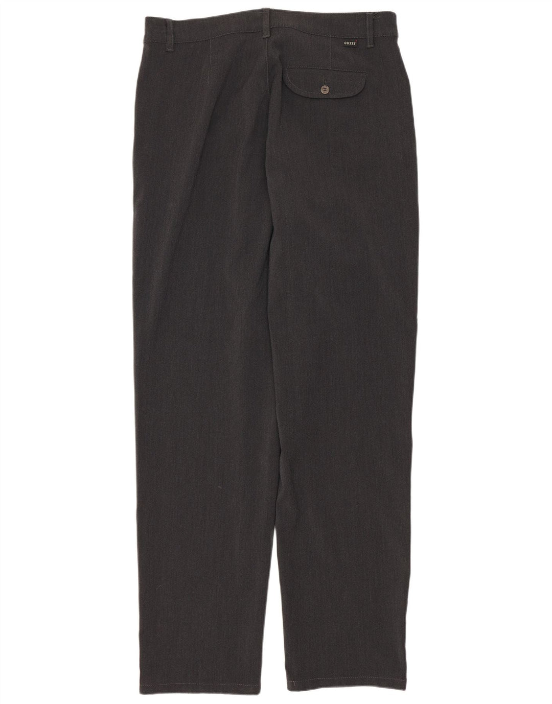 Guess Mens Straight Casual Trousers W32 L29 Grey Polyester