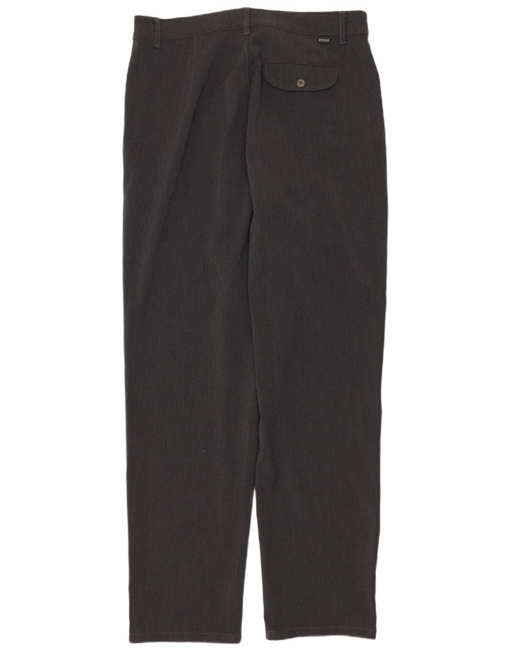 Guess Mens Straight Casual Trousers W32 L29 Grey Polyester