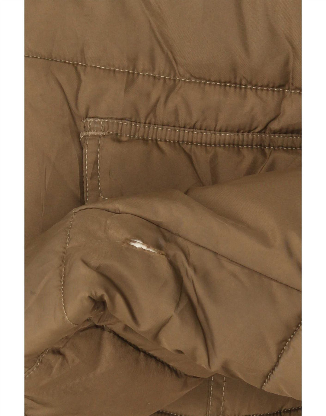 Lee Mens Hooded Padded Jacket UK 40 Large Brown Polyester