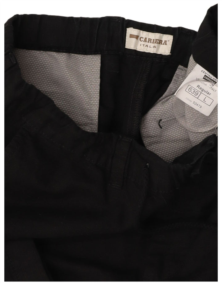 CARRERA Mens VERONA Chino Shorts Large W36  Black Cotton