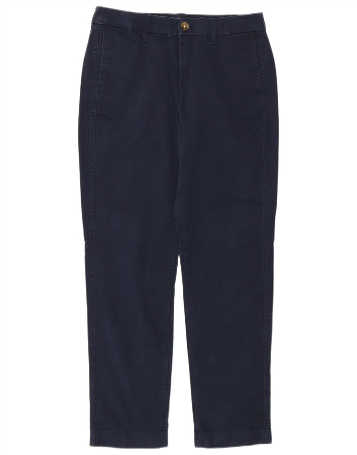 J. Crew Womens Chino Trousers US 4 Small W28 L27  Navy Blue Classic