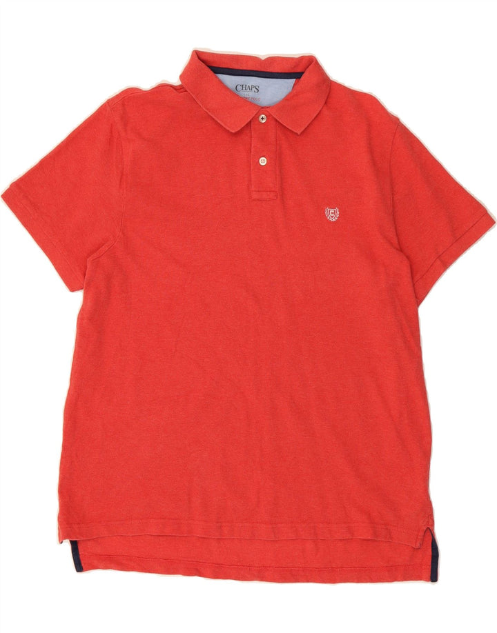 CHAPS Mens Polo Shirt Large Red Cotton Vintage Chaps and Second-Hand Chaps from Messina Hembry 