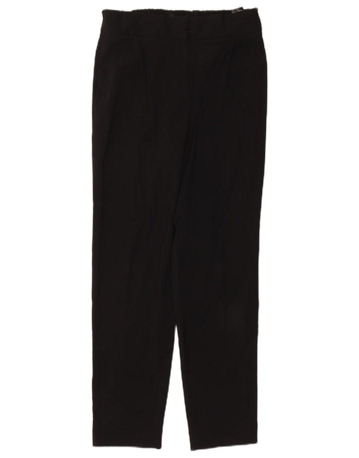 MASSIMO DUTTI Womens High Waist Casual Trousers EU 36 XS W26 L27 Black