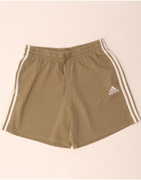 Adidas Mens Sport Shorts Large Green Cotton