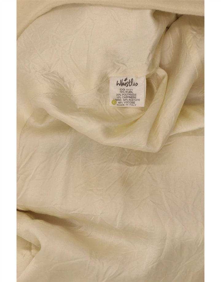 Whistler Womens Regular Fit Trench Coat UK 14 Medium Off White Wool