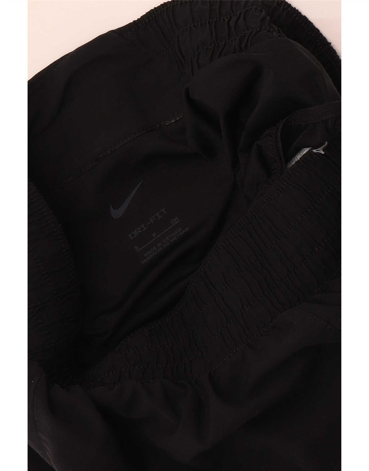 Nike Womens Graphic Sport Shorts UK 10 Small Black Polyester
