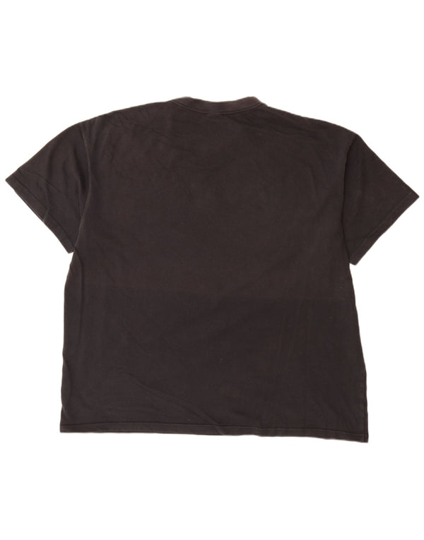 Nike Mens T-Shirt Top 2XL Black Cotton