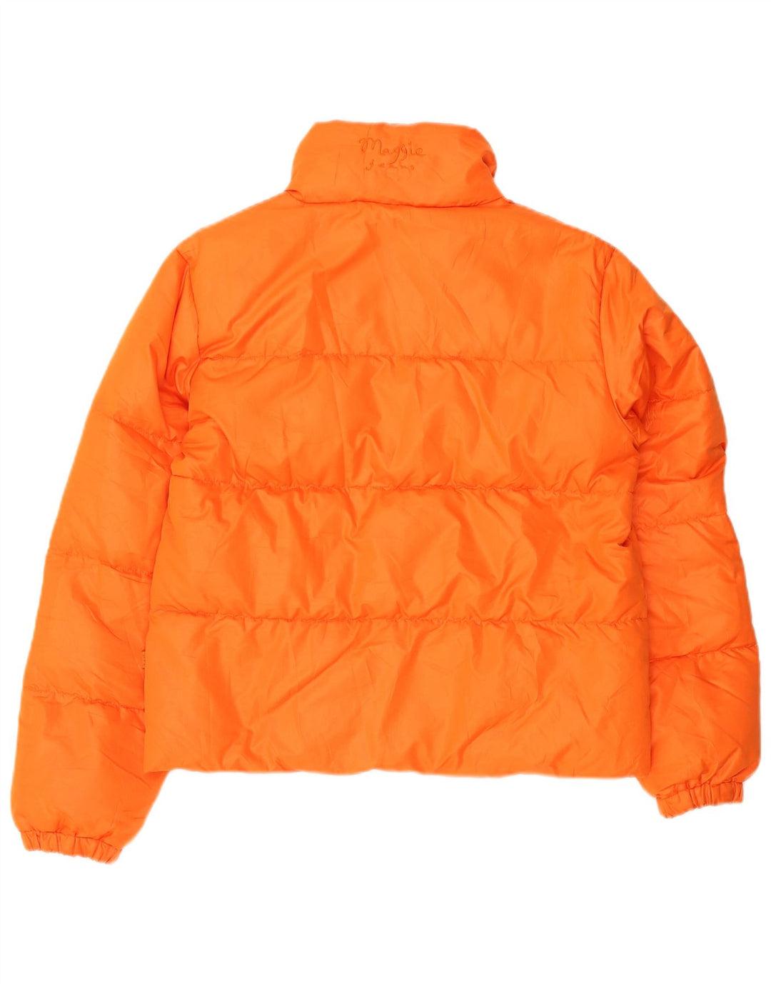 MAGGIE Womens Padded Jacket UK 14 Medium Orange Polyamide