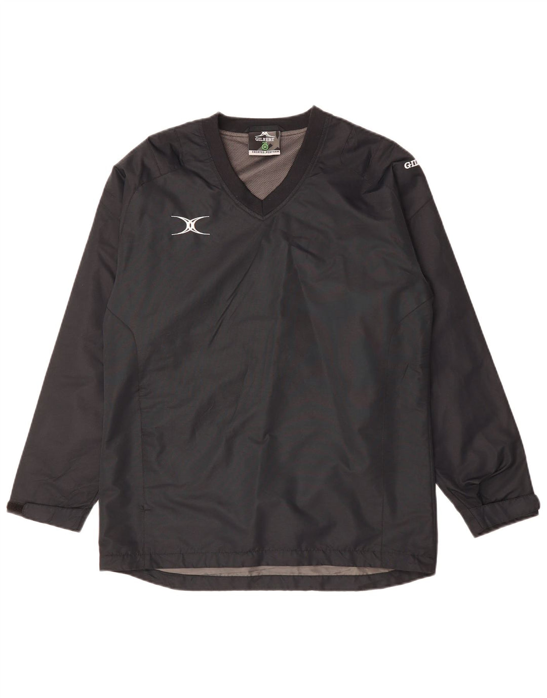 VINTAGE Mens Pullover Windbreaker Jacket UK 34 XS Grey Polyester