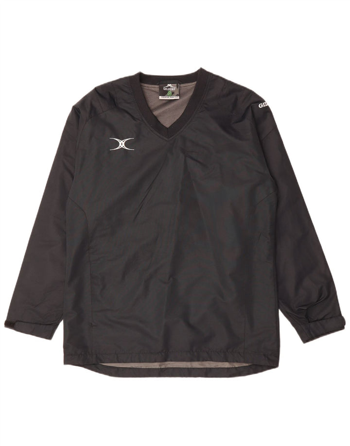 VINTAGE Mens Pullover Windbreaker Jacket UK 34 XS Grey Polyester