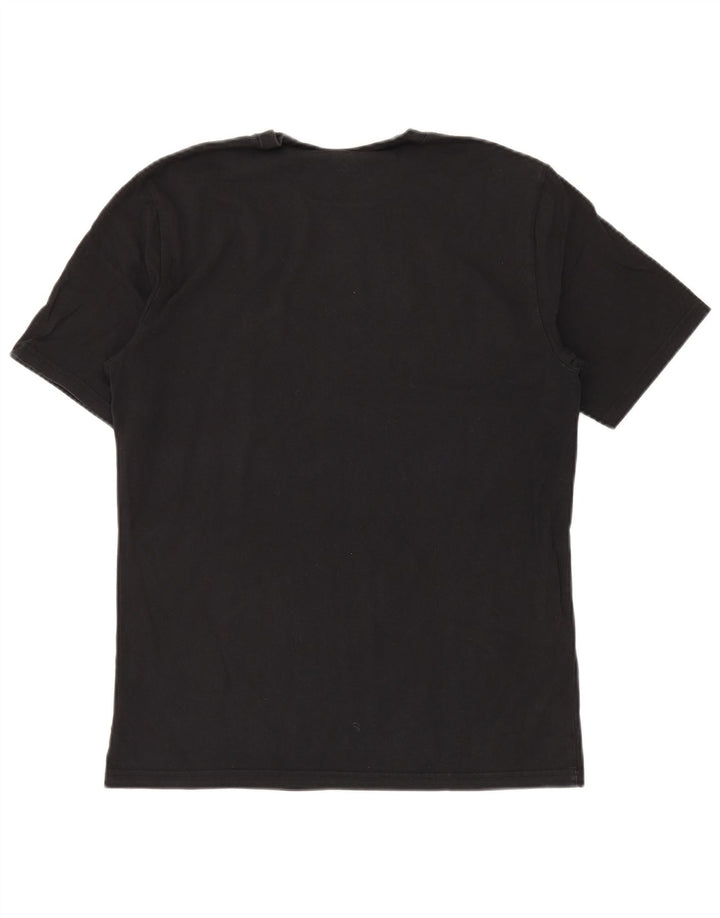 Converse Mens Graphic T-Shirt Top Medium Black Cotton