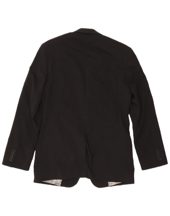 Ted Baker Mens 2 Button Blazer Jacket UK 38 Medium Black Wool
