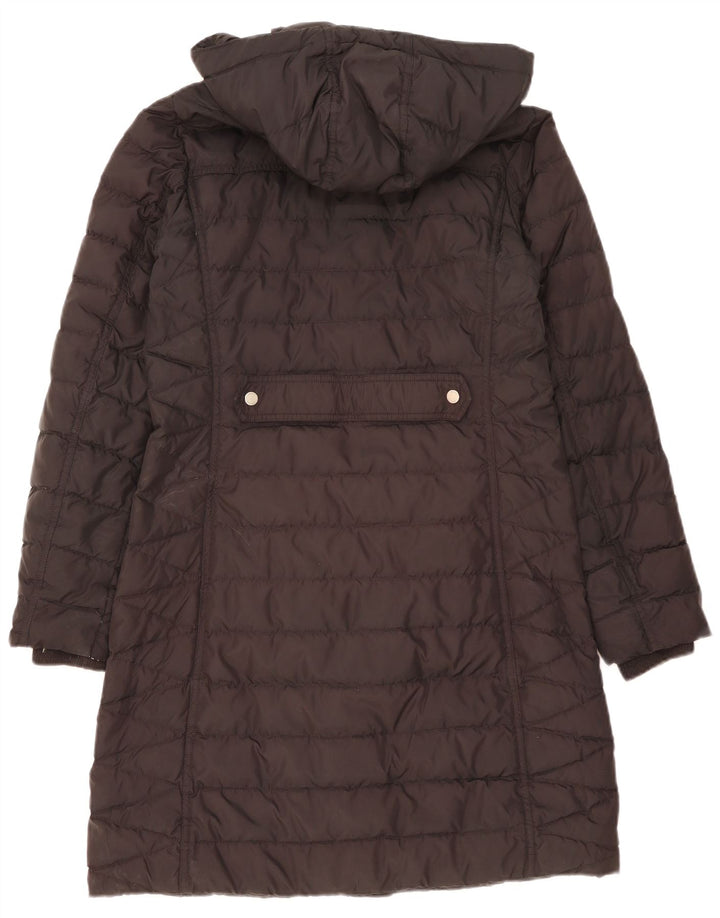 Tommy Hilfiger Womens Hooded Padded Coat UK 16 Small Black Polyester