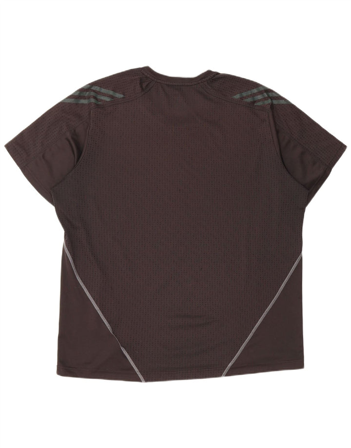 ADIDAS Mens T-Shirt Top XL Black Polyester