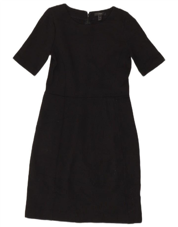 J. CREW Womens Sheath Dress US 0 XS Black Wool