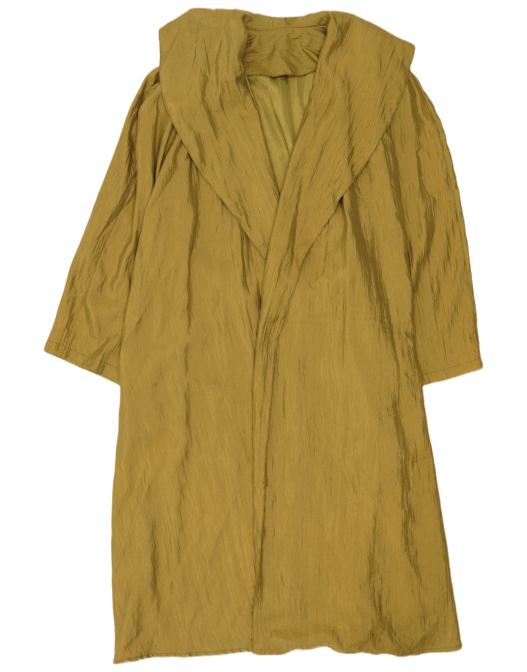 Vintage Womens Oversized Overcoat UK 14 Medium Khaki Polyester