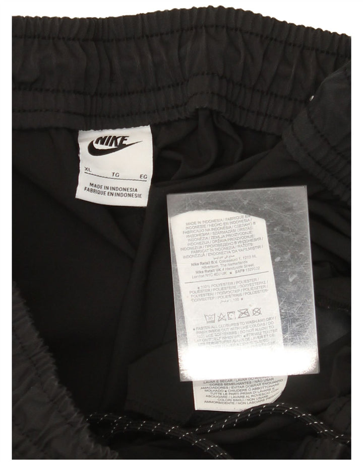 NIKE Mens Tracksuit Trousers XL  Black Polyester