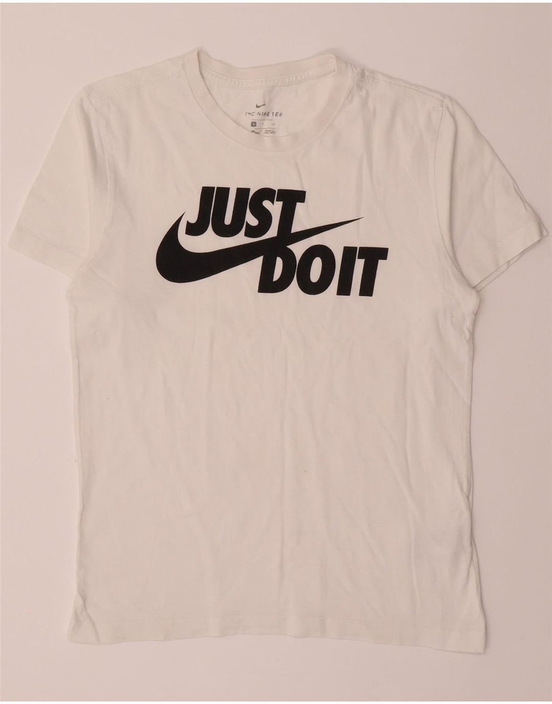 NIKE Mens Graphic T-Shirt Top Small White Cotton Vintage Nike and Second-Hand Nike from Messina Hembry 